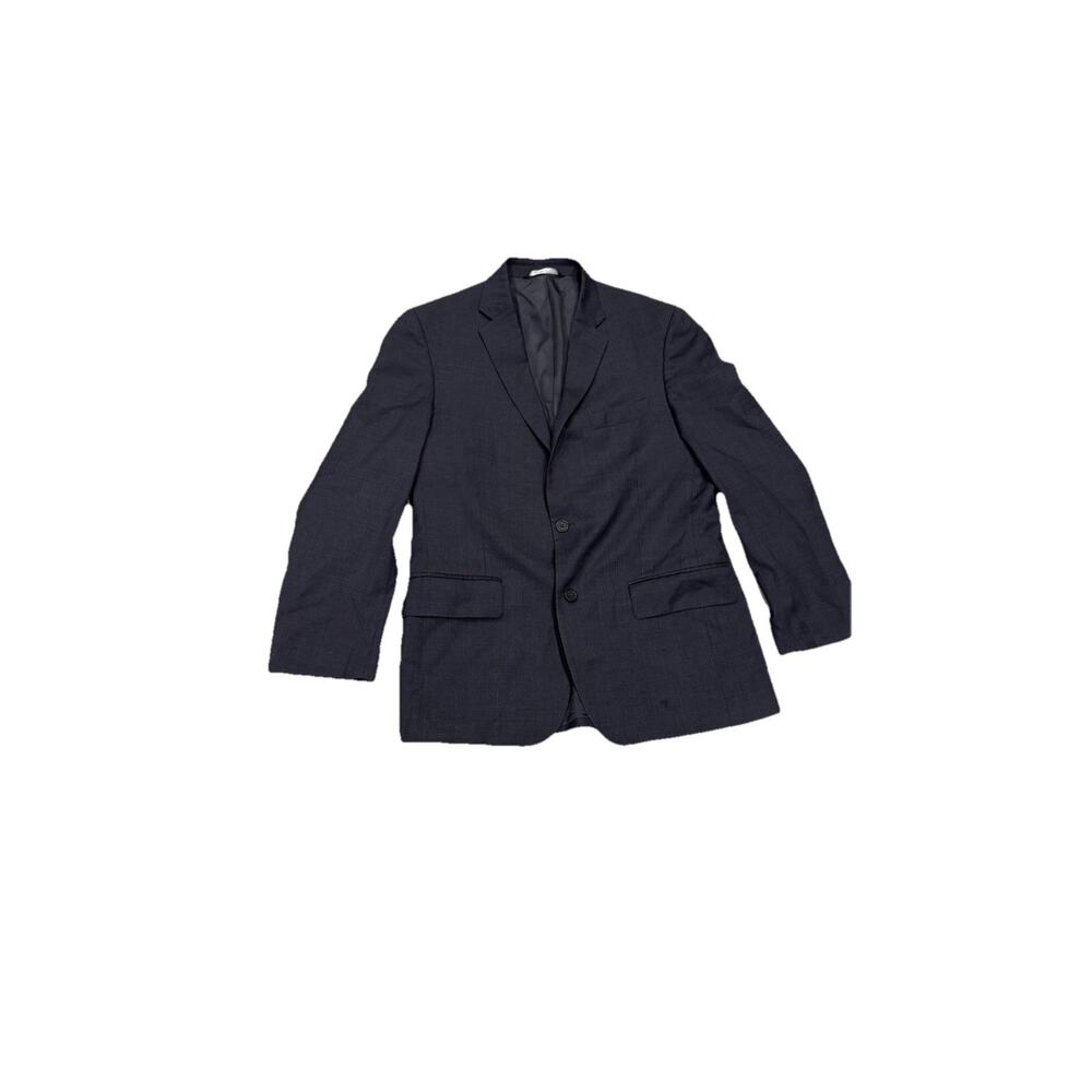 Nordstrom Men’s Shop Black 100% Wool 2 Button Blazer Jacket 42 Regular No Flaws